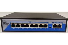 Коммутатор POE Switch (8 портов POE + 2 LAN) для камер с РОЕ