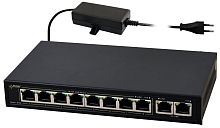 Коммутатор POE Switch SPOE108 10-портовый (8 портов POE 2 LAN, 15V)