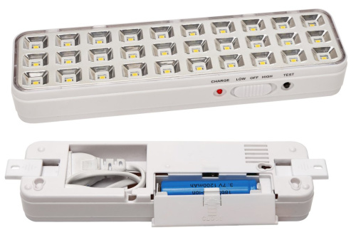 KL-30 Светильник аварийный со встроенным зарядным/у и аккумулятором на 30 светодиодов